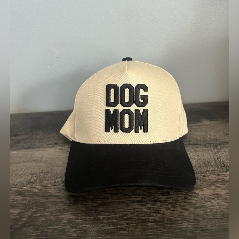 DOG MOM Puff Embroidered Trucker Hat
